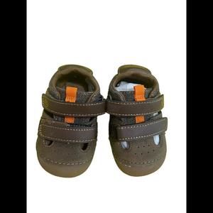 Stride‎ Rite Boys SM Elijah Brown Sport Sandals Shoes 3 Wide (E) Infant NEW